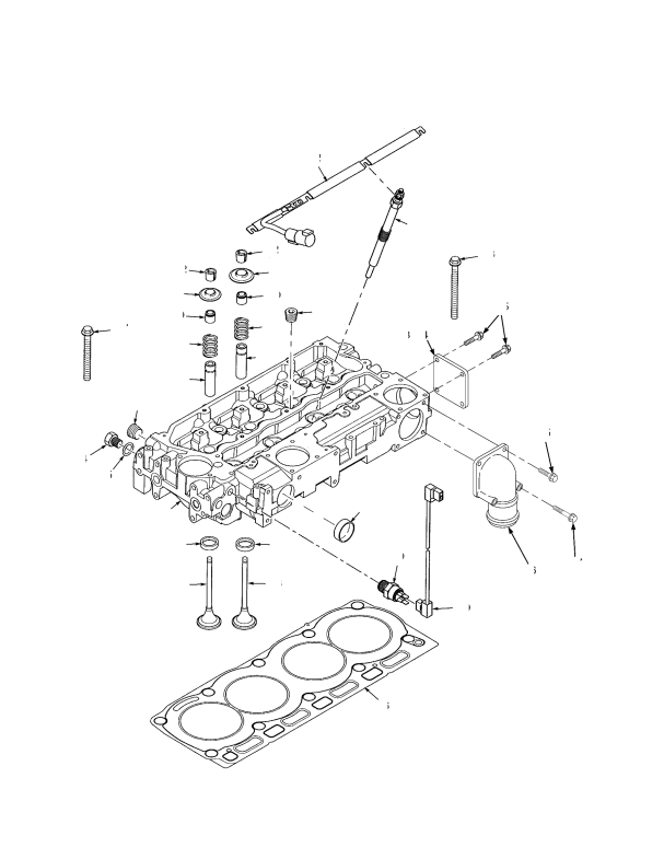 CYLINDER HEAD AND INDUCTION MANIFOLD DIESEL