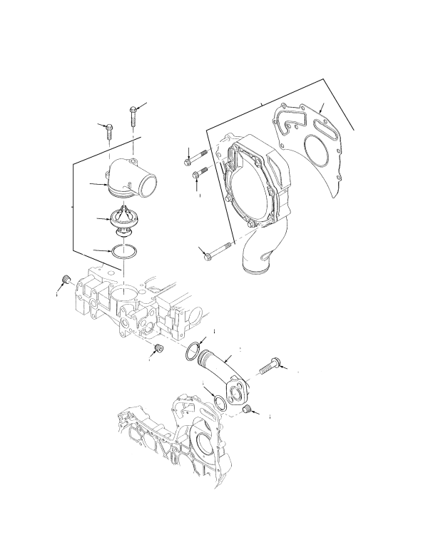WATER PUMP AND OUTLET DIESEL