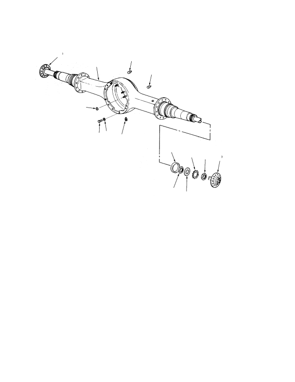 AXLE HOUSING AND ATTACHING PARTS