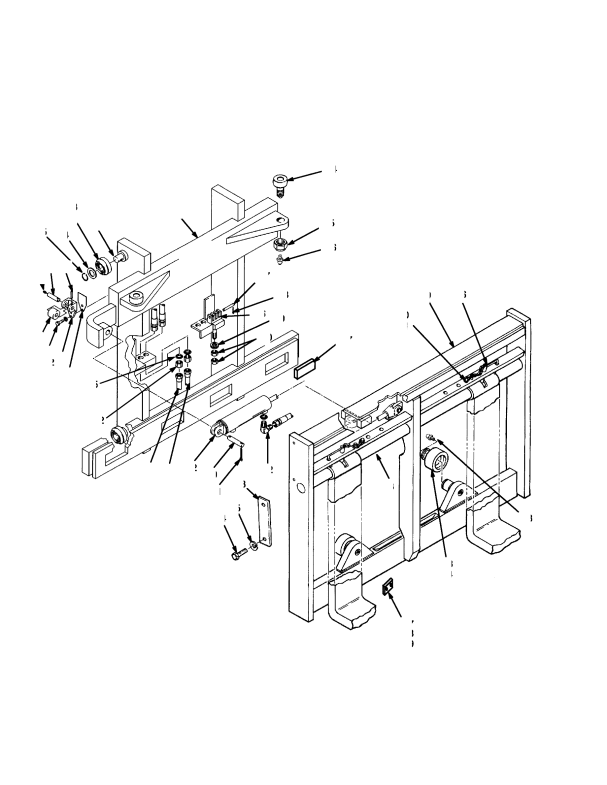 SIDE-SHIFT CARRIAGE 1981 MM TWO STAGE LIMITED FREE-LIFT