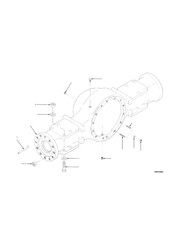 AXLE HOUSING AND ATTACHING PARTS