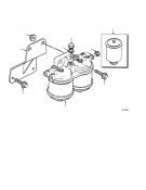FUEL FILTER TIER I ENGINE (-> S/N F007E02450A)