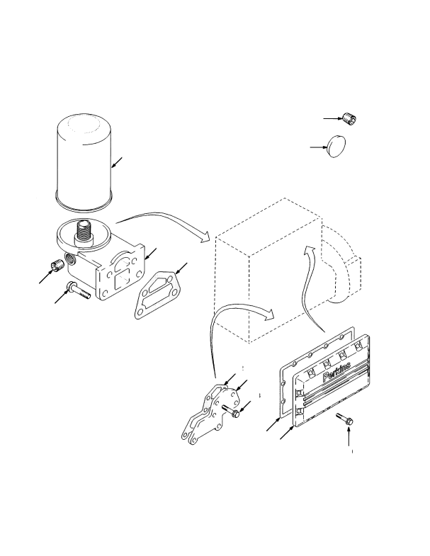 OIL FILTER NON-TURBO TIER I ENGINE (-> S/N F007E02450A)