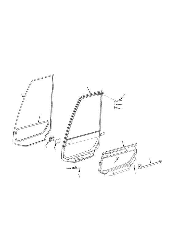 CAB RIGHT HAND DOOR ASSEMBLY 