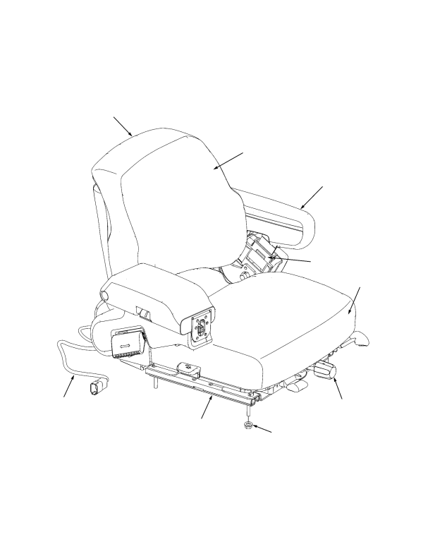 FULL SUSPENSION SWIVEL SEAT WITH AND WITHOUT ELECTRONIC CONTROLS