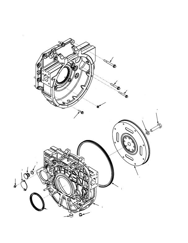 FLYWHEEL AND HOUSING CUMMINS 4.5L DIESEL