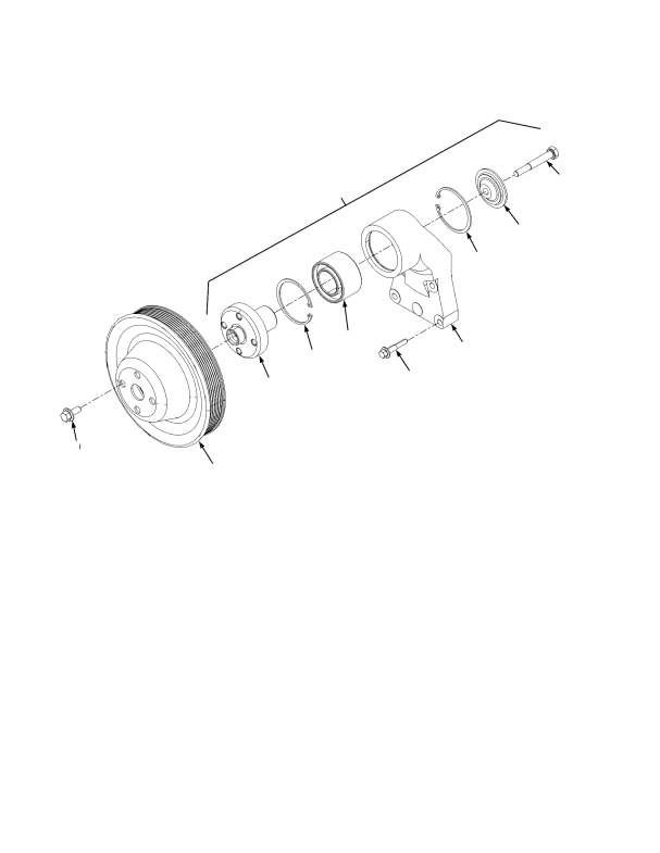 DIESEL ENGINE ASSEMBLY FAN DRIVE AND MOUNTING