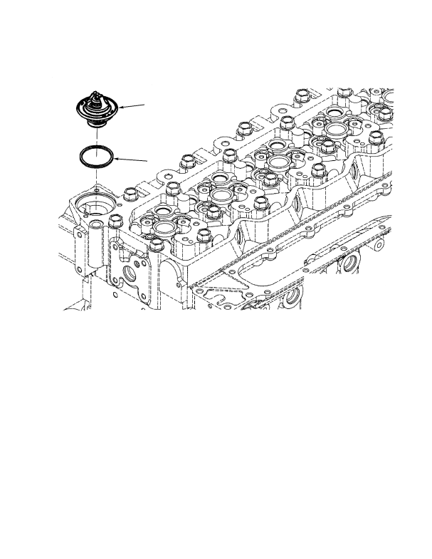 DIESEL ENGINE ASSEMBLY THERMOSTAT