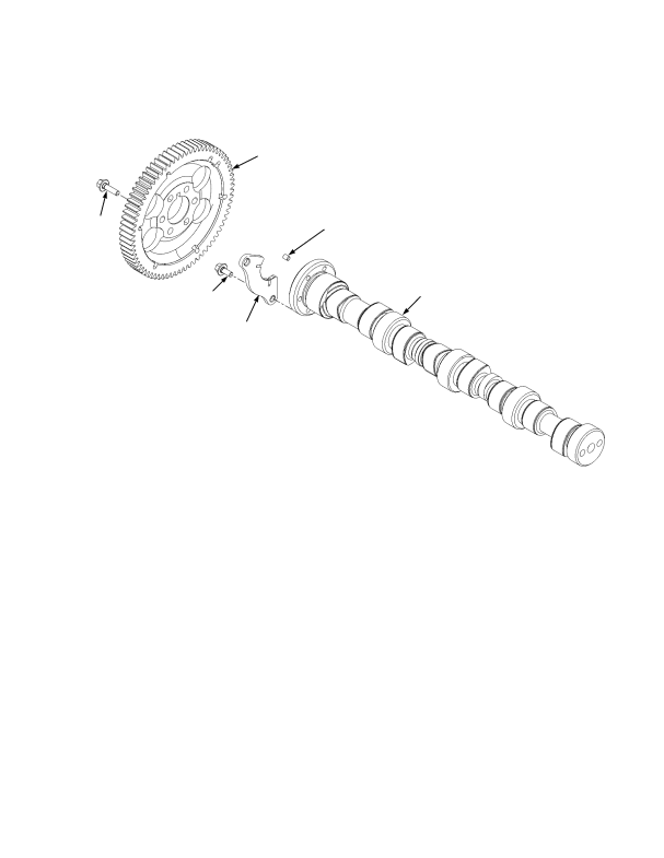 DIESEL ENGINE ASSEMBLY CAMSHAFT CUMMINS 4.5L
