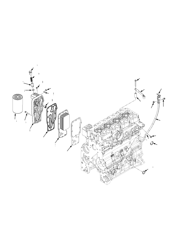 DIESEL ENGINE ASSEMBLY LUBRICATION SYSTEM