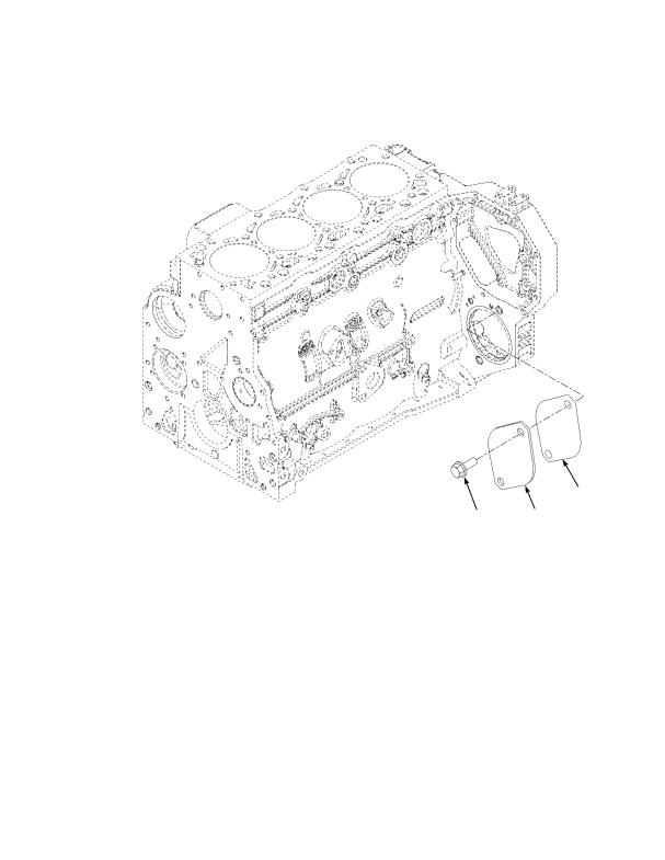 DIESEL ENGINE ASSEMBLY REAR GEAR TRAIN ACCESSORY MOUNTING COVER 