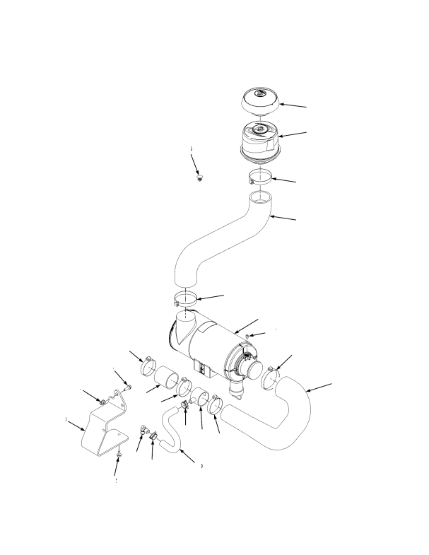 AIR INTAKE GM 4.3L LPG (->S/N H006V02776F-> AIR INTAKE HOSES)