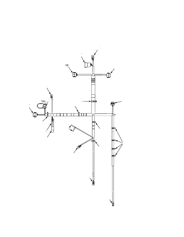 WIRE HARNESS COWL WITH FORWARD/REVERSE LEVER WITHOUT RETURN TO SET TILT WITH HYDRAULIC SOLENOID