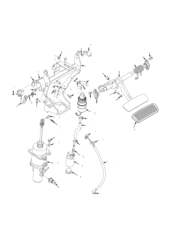 BRAKE PEDAL LINKAGE SINGLE PEDAL