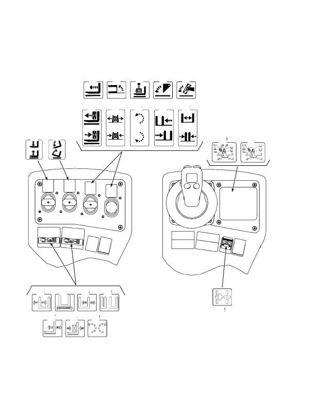 LABELS HYDRAULIC CONTROLS