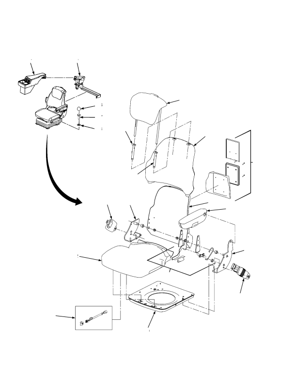 SEAT ASSEMBLY SUSPENSION