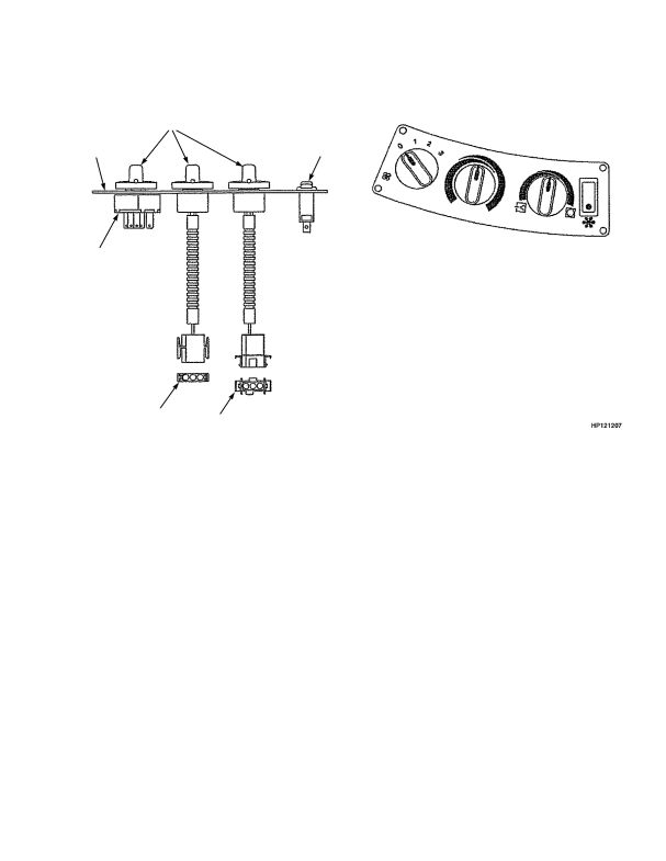 CONTROL PANEL ASSEMBLY HEATER AND AIR CONDITIONER