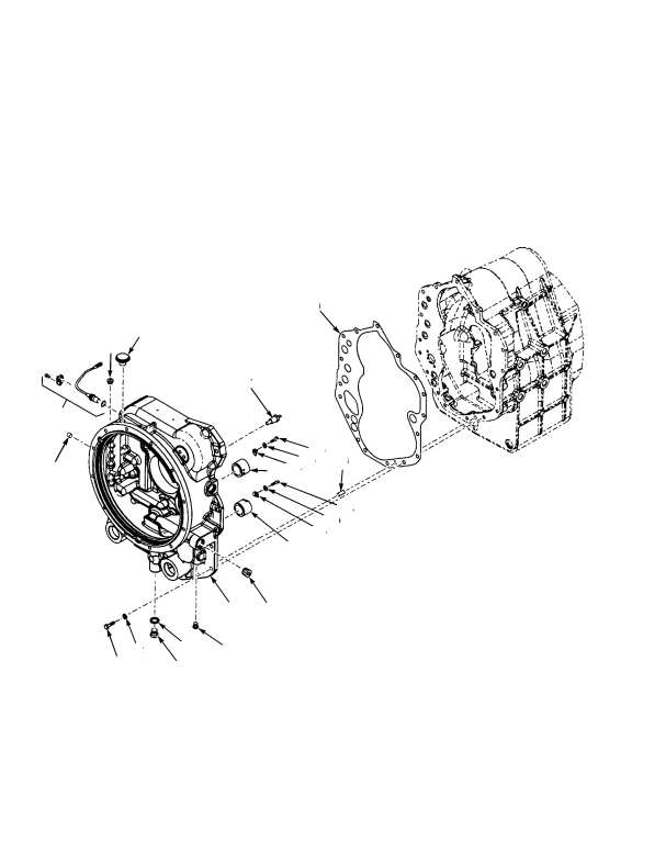 TORQUE CONVERTER HOUSING AND ATTACHING PARTS