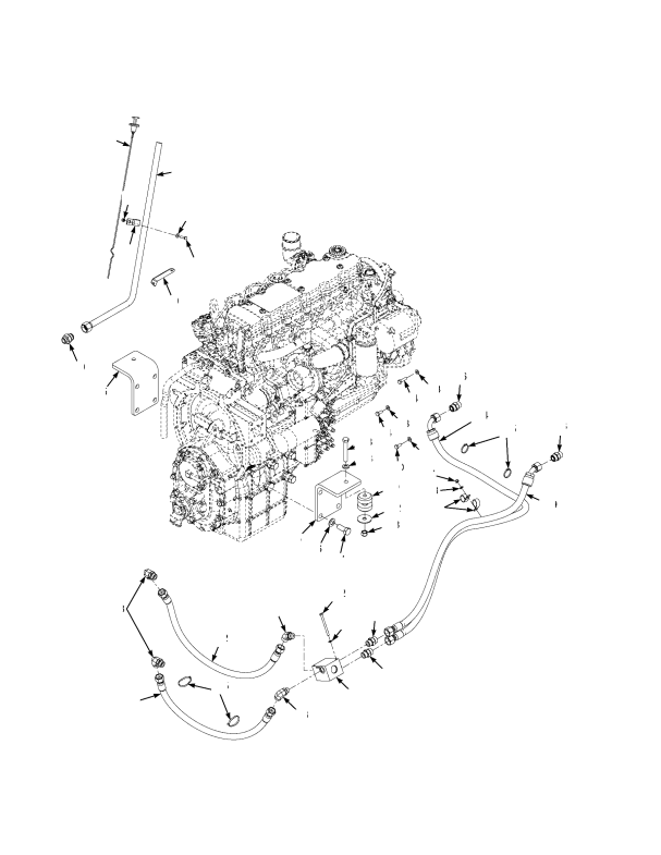 TRANSMISSION MOUNTING AND HOSES