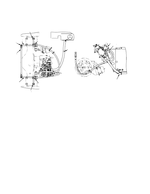 HYDRAULIC SUPPLY AND RETURN THREE SLICE CONTROL VALVE WITHOUT LIFT ACCUMULATOR