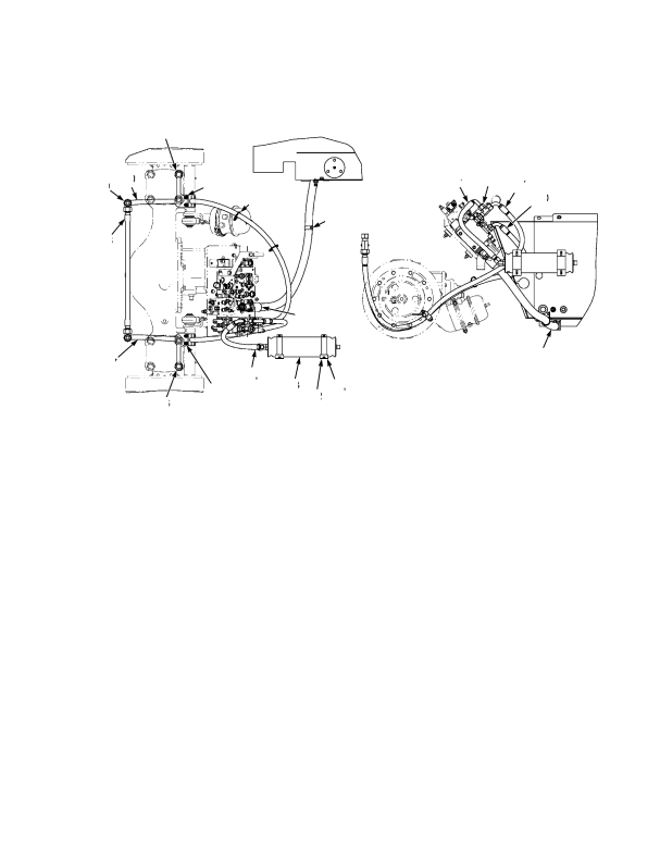 HYDRAULIC SUPPLY AND RETURN THREE SLICE CONTROL VALVE WITH LIFT ACCUMULATOR