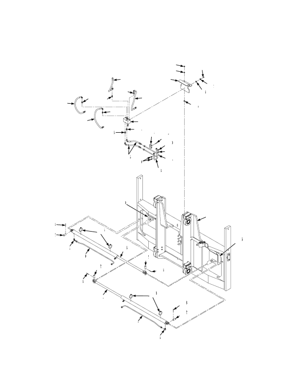 CARRIAGE 2 STAGE-STANDARD WITH SIMULT. FORK POSITIONER