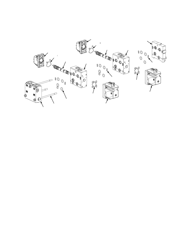 DIRECTIONAL CONTROL VALVE ASSEMBLY TWO-SECTION 