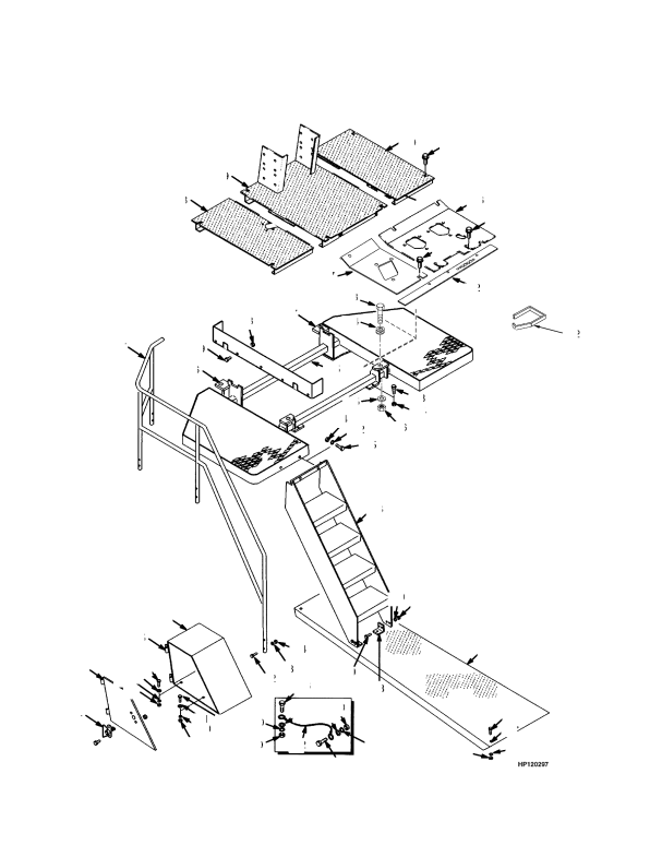 FLOOR PLATES AND COVERS EMPTY CONTAINER HANDLER