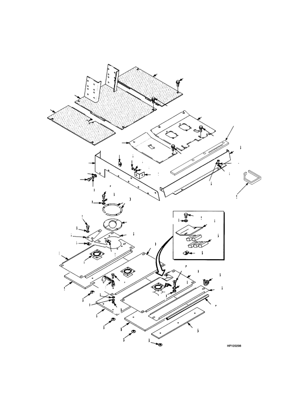 FLOOR PLATES AND COVERS FORK LIFT TRUCK