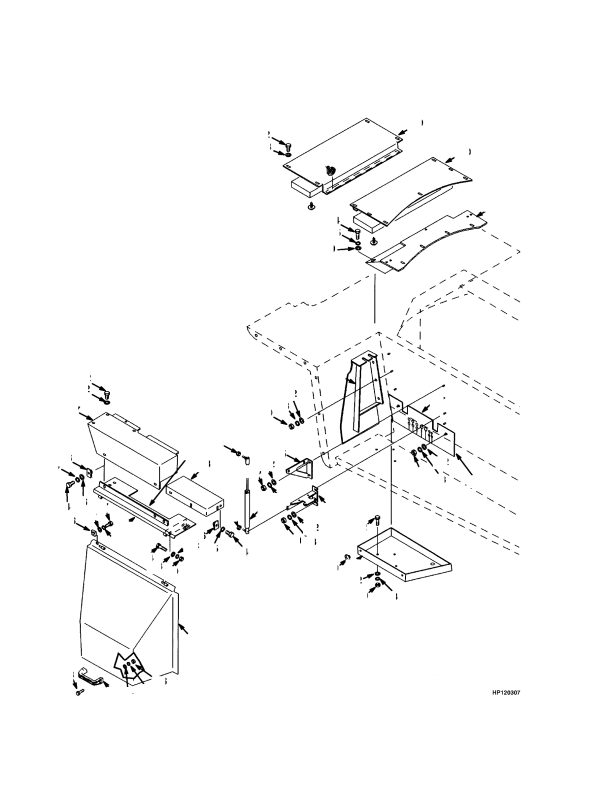 COVERS EMPTY CONTAINER HANDLER