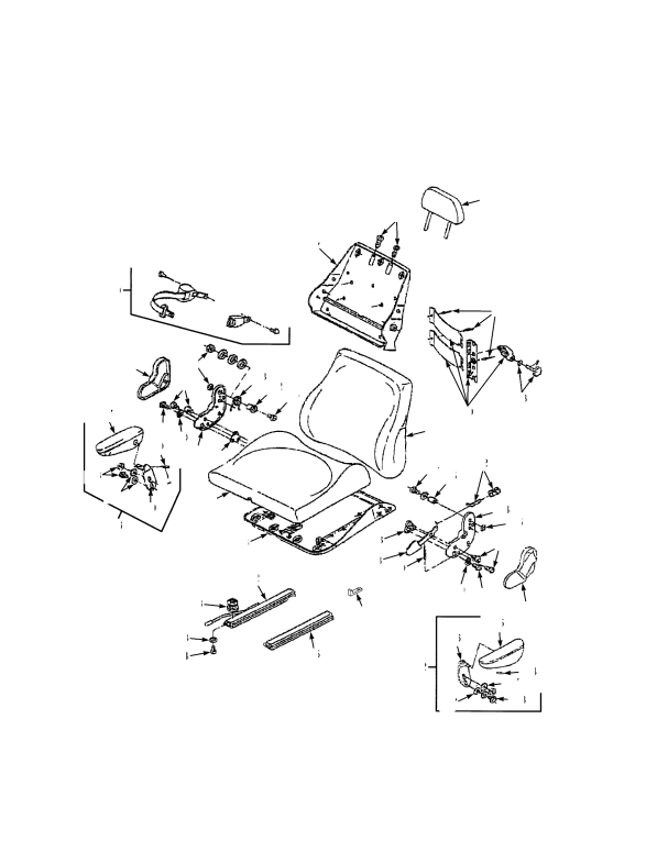 SUSPENSION SEAT GRAMMER HIGH BACK