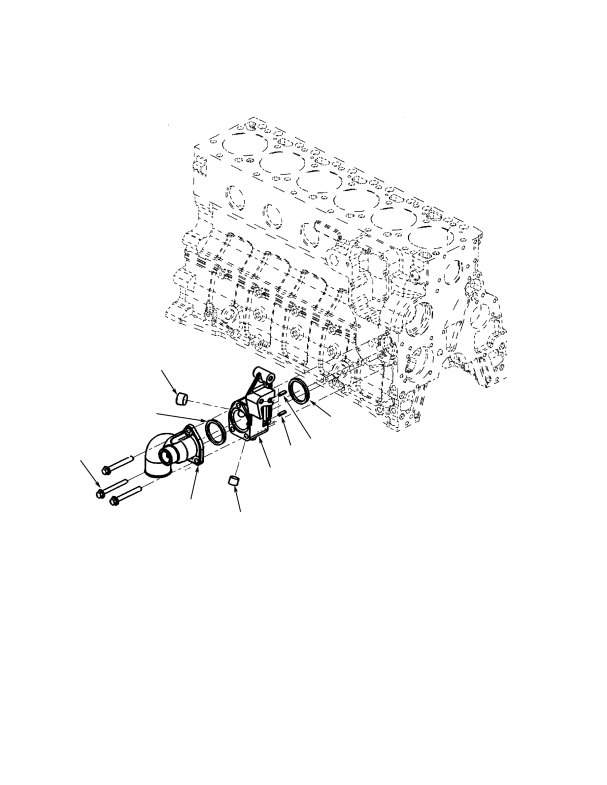 WATER INLET CONNECTION TIER II ENGINE