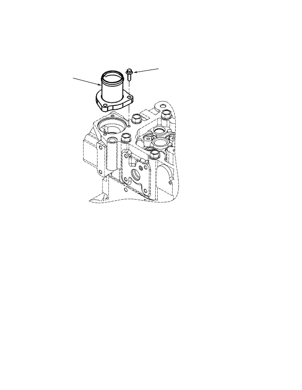 WATER OUTLET CONNECTION TIER II ENGINE