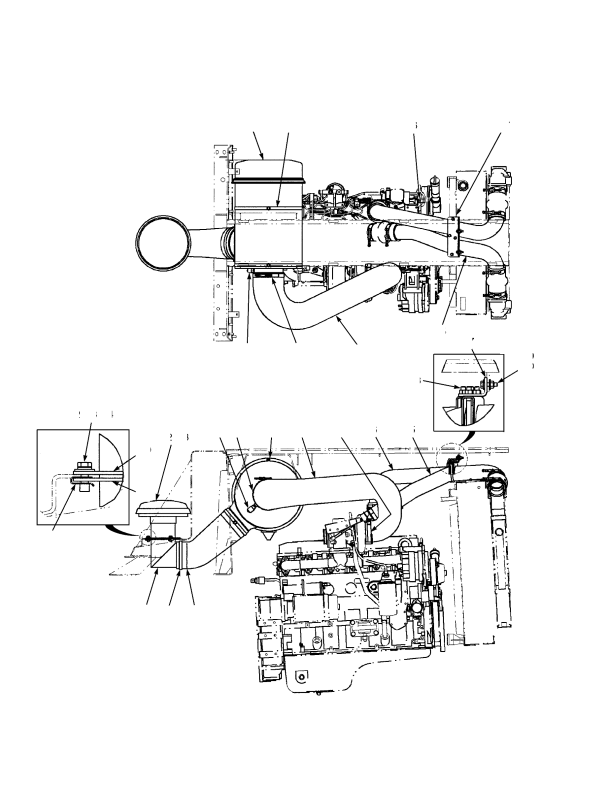 AIR FILTER EMPTY CONTAINER HANDLER - TIER II ENGINE (S/N A214E01849Z -> )