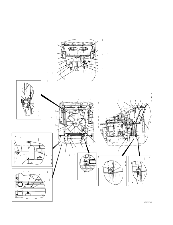 COOLING FORK LIFT TRUCK - TIER II ENGINE (S/N A214E01843Z ->)