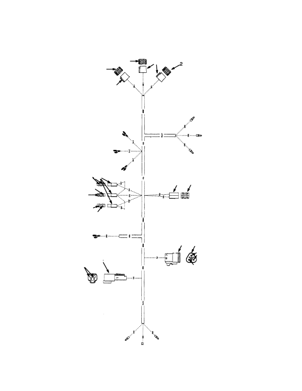 WIRE HARNESS CAB (→ S/N A214E01797)