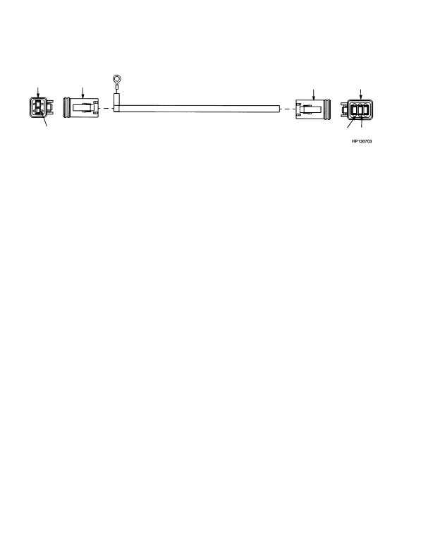 WIRE HARNESS OPERATOR COMPARTMENT TO MAST LIGHT JUMPER