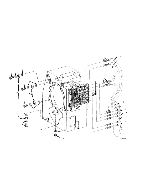 TRANSMISSION HYDRAULIC LINES (S/N A214E01616 ->)