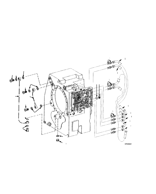 TRANSMISSION HYDRAULIC LINES (S/N A214E01616 ->)