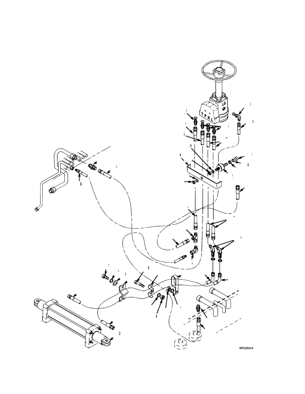 STEERING HYDRAULICS FORK LIFT TRUCK