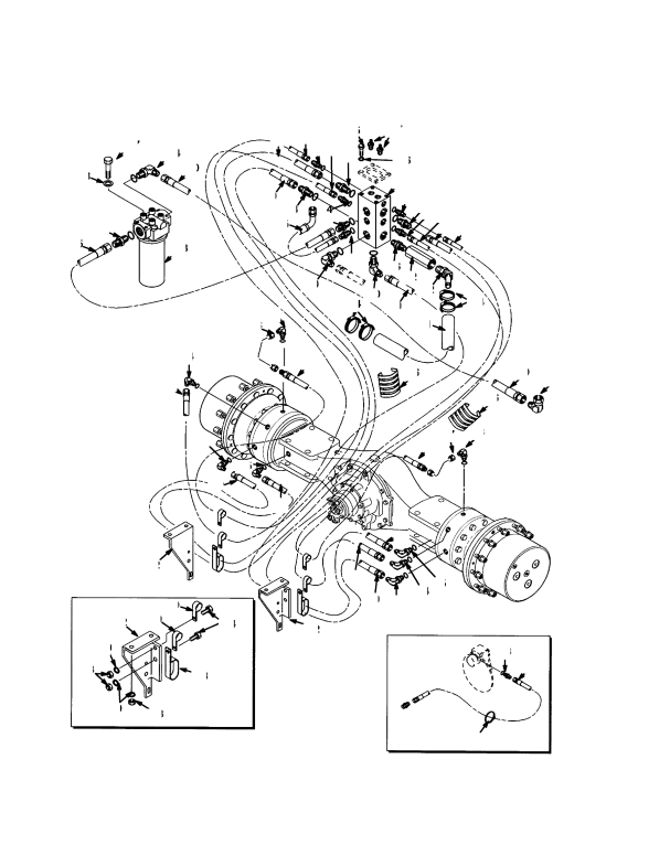 BRAKE LINES FORK LIFT TRUCK (→ S/N A214E01765Y)