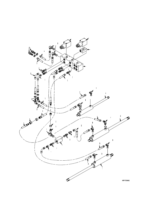 HYDRAULIC SYSTEM EMPTY CONTAINER HANDLER (->  S/N A214E01806)