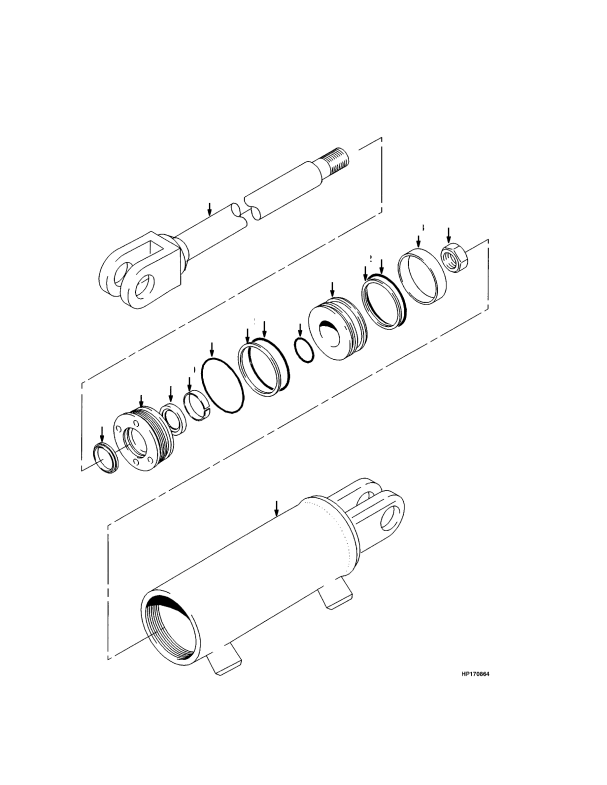 FORK POSITIONER AND SIDE-SHIFT CYLINDER TWO STAGE VISTA