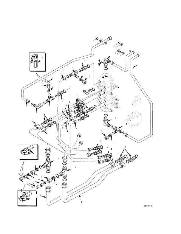 HYDRAULIC LINES CONTROL VALVE (-> S/N A214E01806)