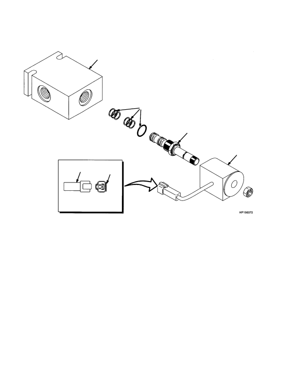 HYDRAULIC SOLENOID VALVE LIFT AND LOWERING INTERRUPT -> EMPTY CONTAINER HANDLER (S/N A214E01752X ->)