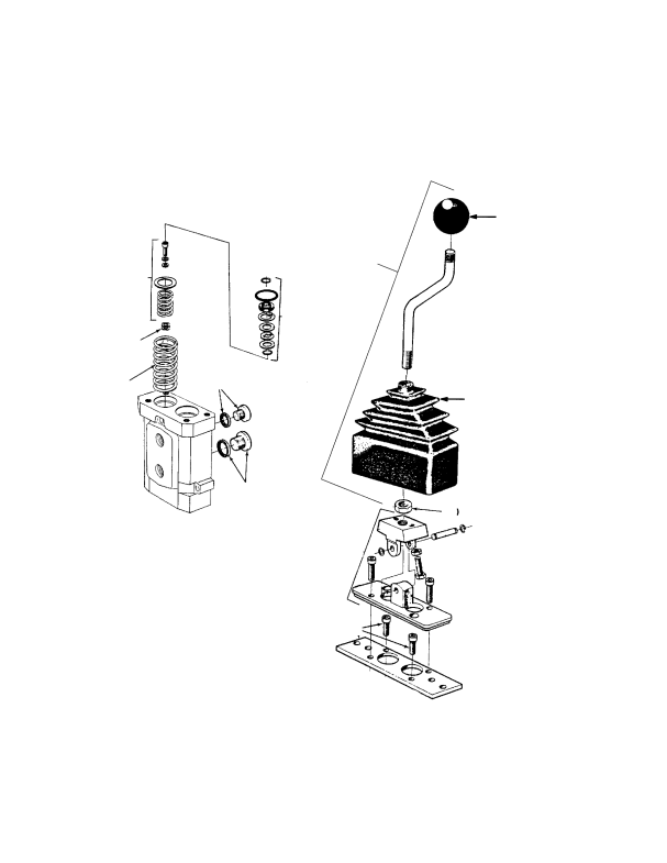 HYDRAULIC PILOT CONTROL VALVE EMPTY CONTAINER HANDLER