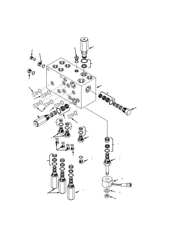 HYDRAULIC PILOT CONTROL SUPPLY VALVE EMPTY CONTAINER HANDLER