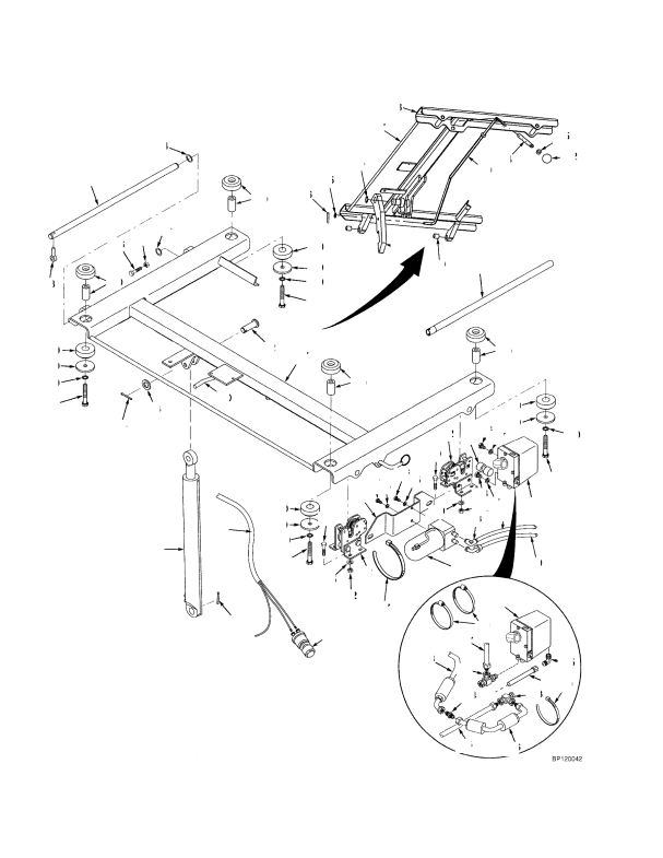 CAB AND TILT CYLINDER MOUNTING