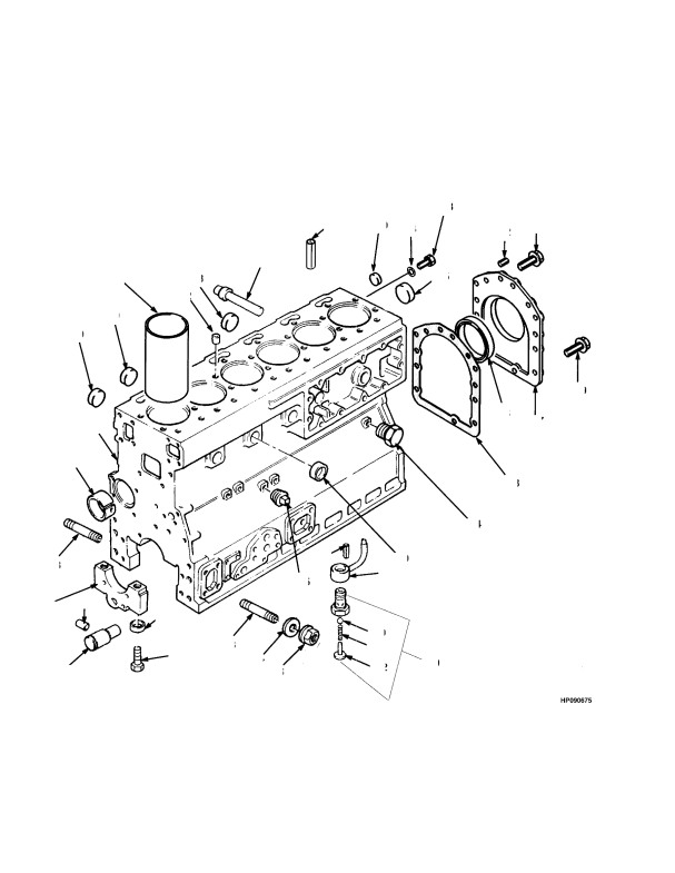 CYLINDER BLOCK TIER I ENGINE (-> S/N E019E01964A)