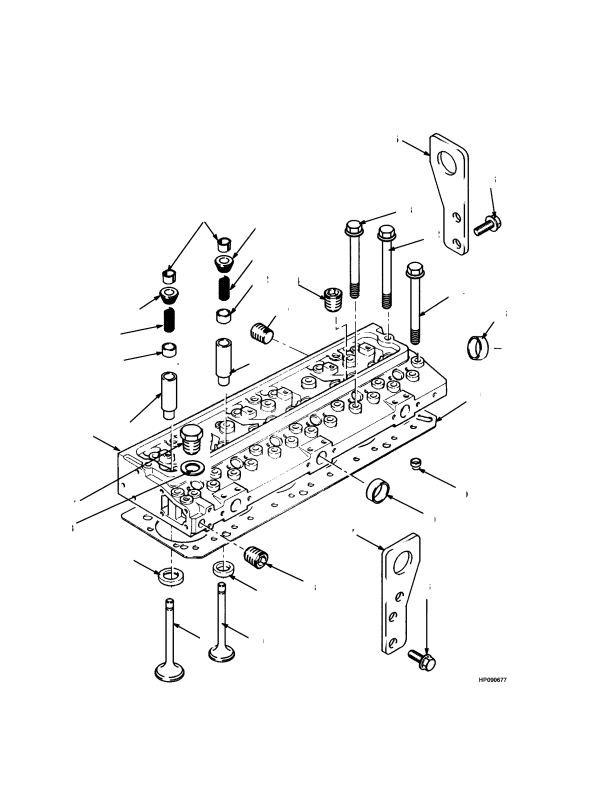 CYLINDER HEAD TIER I ENGINE (-> S/N E019E01964A)